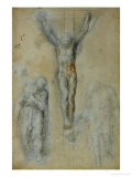 Christ on the Cross Between the Virgin Mary and Saint John (?)