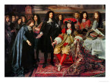 (Henri Testelin after Le Brun) Louis XIV Establishes the Academy of Science (Detail)