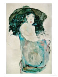 Girl with Blue-Black Hair and Hat, 1911