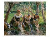 Les Lavandieres, the Washerwomen, 1895