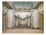 Queen Louise's Bedroom, Schloss Charlottenburg, First Design, 1809-10