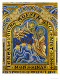 Buy Moses Receiving the Ten Commandments, Verdun Altar, Begun 1181, Enamel at AllPosters.com