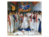 Buy King Louis Xi Presides a Chapter Meeting of the Order of Saint Michel at AllPosters.com