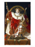 Buy Napoleon on His Imperial Throne, 1806 at AllPosters.com