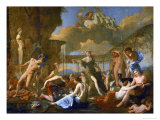 Flora's Realm, 1631, Three Gods, Flora, Apollo and Pan; Ajax Killing Himself