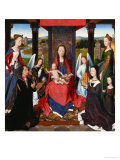 Triptych of John Donne, Central Panel: St. Mary and Child Surrounded by Saints, Angels and Donors