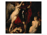 The Hero of Virtue, Mars, Crowned by the Goddess of Victory Giclee Print