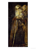 Two Monks; One, Deaf, Listens to the Others Who Shouts into His Ear Giclee Print