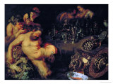 Buy And Jan Brueghel the Younger (1601-1678): Drunken Silenus, circa 1611-12 at AllPosters.com