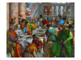 Buy Marriage at Cana, Detail of Left Foreground to Background at AllPosters.com