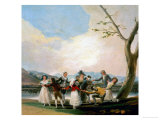 Buy Blind Man's Buff, Cartoon for a Tapestry, 1787 at AllPosters.com