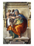 The Sistine Chapel; Ceiling Frescos after Restoration, the Delphic Sibyl