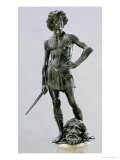 David with the Head of Goliath, Bronze Sculpture