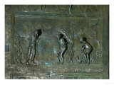 God Condemns Adam and Eve after the Fall, Panel from the Bronze Door, Early 11th Century