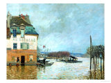 Buy The Restaurant La Barque During the Flood at Port Marly at AllPosters.com