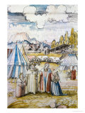 Buy The Future Emperor Maximilian I, Meets His Bride, Mary of Burgundy, at Neuss, 1475 at AllPosters.com