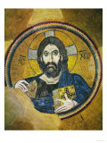 Christ Pantocrator, Mosaic in the Dome of the Church, Byzantine 11th Century