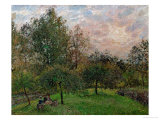 Apple Trees and Poplars in a Sunset, 1901