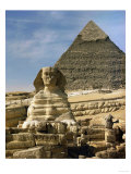 The Sphinx and Pyramid of Pharaoh Chefren