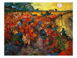 Der Rote Weingarten in Arles Giclée-Druck