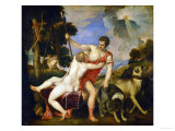 Buy Venus and Adonis, 1553 at AllPosters.com