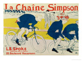 Poster for La Chaine Simpson, Bicycle Chains, 1896
