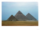The Pyramids of Giza, from L to R: Mycerinus, Chefren and Cheops, 2589-2350 BCE