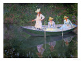 Buy The Boat at Giverny (Or) the Norwegians, the Three Daughters of Mme. Hoschede at AllPosters.com