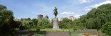 Statue in a Garden, Boston Public Gardens, Boston, Massachusetts, USA