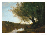 Buy Passing the Ford in the Evening, 1868 at AllPosters.com