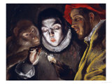 Buy Fabula, Around 1600, a Boy Lights a Candle, as a Monkey and a Bearded Figure Watch at AllPosters.com