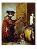 Buy The Monkey as Painter, 1740 at AllPosters.com