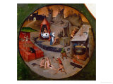 Hell, Tondo, Detail from the Panel of the Seven Deadly Sins