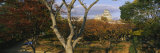 Trees in Front of a Castle, Himeji Castle, Himeji, Honshu, Japan