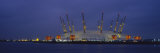 Dome Lit Up at Dusk, Millennium Dome, Greenwich, London, England