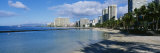 Shadow of Trees on the Beach, Waikiki Beach, Waikiki, Oahu, Hawaii, USA