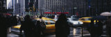 Traffic on the Street at Dusk, Sixth Avenue, 49th Street, Manhattan, New York, USA