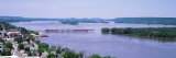 Dam over a River, Mississippi River, Bellevue, Iowa, USA