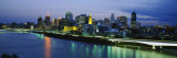Buy Skyscrapers Lit Up at Dusk, Brisbane, Queensland, Australia at AllPosters.com