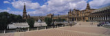 Tourists at a Plaza, Plaza de Espana, Seville, Andalusia, Spain