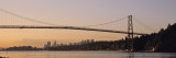 Bridge at Dawn, Lions Gate Bridge, Vancouver, British Columbia, Canada