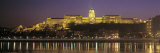 State Building Lit Up at Night, Szechenyi Konyvtar, Budapest, Hungary