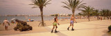 Two Women Inline Skating, Tossa del Mar Beach, Spain