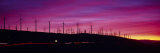 Buy Wind Turbines in a Row at Dusk, Palm Springs, California, USA at AllPosters.com