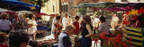 Group of People in a Street Market, Ceret, France