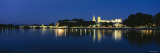 Arch Bridge Lit Up at Night, Avignon Bridge, Rhone River, Avignon, Cote d'Azur, France