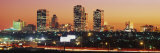 Buildings Lit Up at Dusk, Fort Worth, Texas, USA