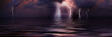 Lightning over the Sea