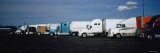 Buy Semi-Trucks Parked on a Road, Ohio, USA at AllPosters.com