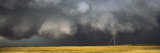 Thunderstorm Advancing over a Field
